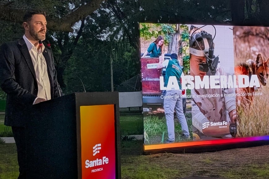 Pullaro en La Esmeralda: "En tiempos de no inversión, esta obra en Santa Fe es revolucionaria"