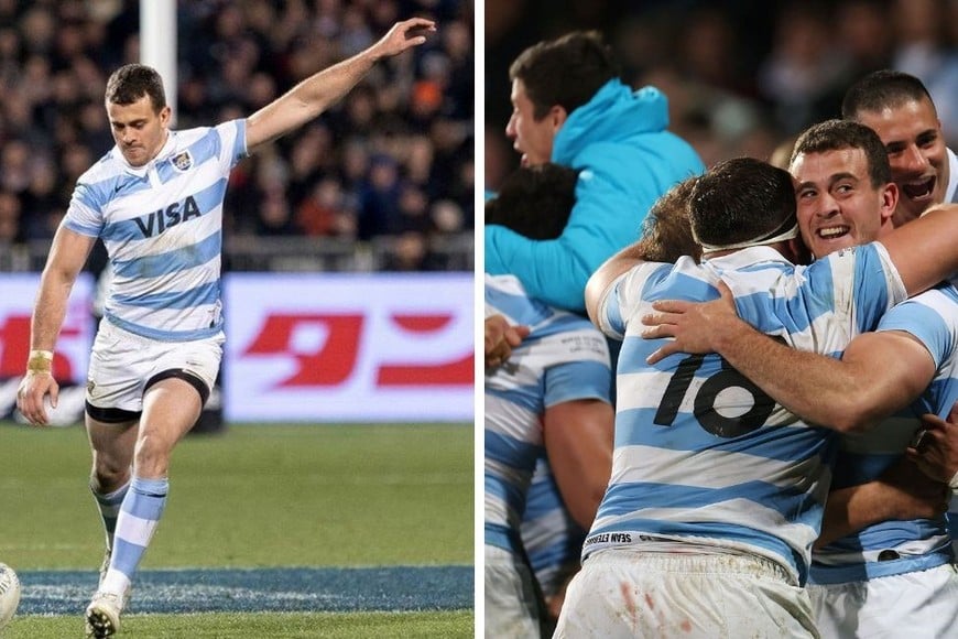 En 2022, anotó 20 de los 25 puntos de Los Pumas en la primera victoria a los All Blacks en condición de visitante. Foto: Prensa UAR.
