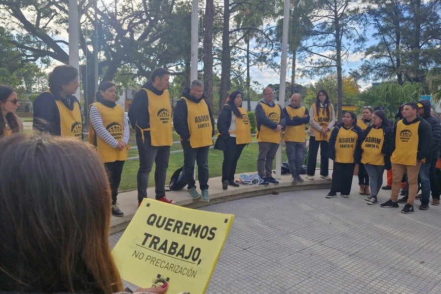 Paro de 72 horas dispuesto por la Asociación Sindical de Obreros y Empleados Municipales (ASOEM) en la localidad de Sauce Viejo.