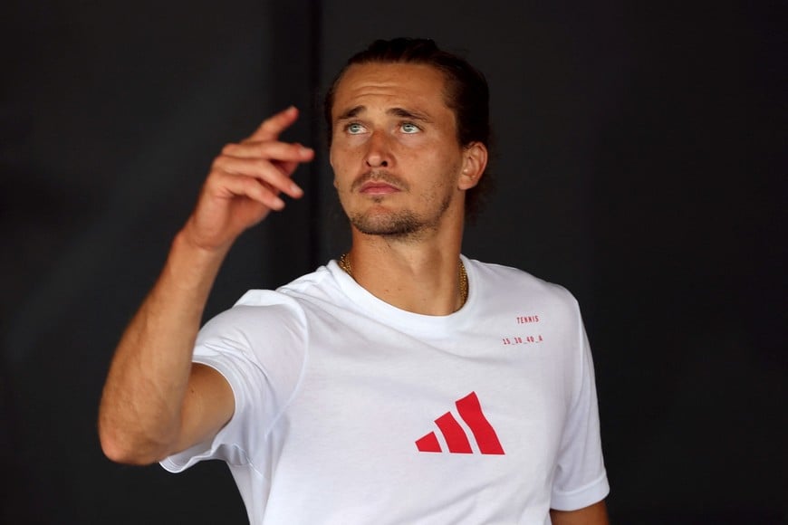 Tennis - Madrid Open - Park Manzanares, Madrid, Spain - April 23, 2026 
Germany's Alexander Zverev REUTERS/Isabel Infantes