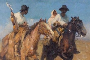 Fragmento de la obra "De vuelta" de Carlos Ripamonte. Foto: Museo Nacional de Bellas Artes