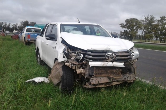 Choque múltiple en la Ruta Nacional N° 34, a la altura de Ataliva.