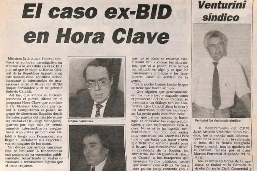 Los damnificados por la caída del banco elevaron sus ruegos, pero la situación no tenía retorno. Foto: Gentileza