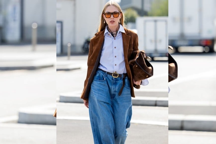 La cintura marcada estiliza el cuerpo.