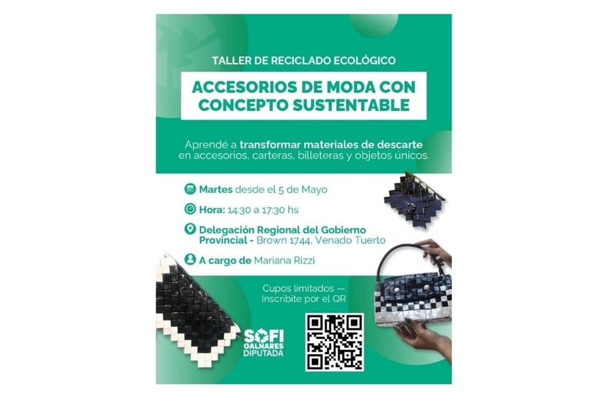 Se trata del Taller de Reciclado Ecológico