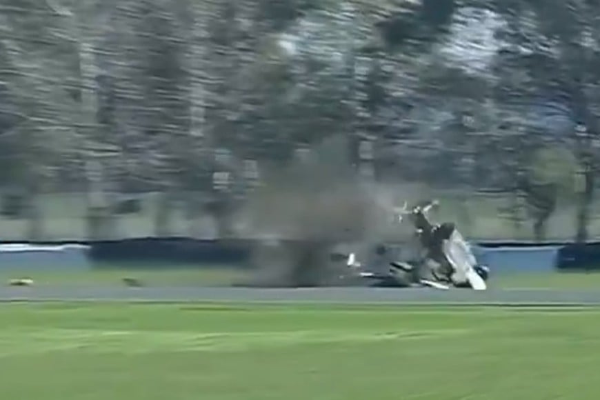 Cristian Galeano sufrió un fuerte accidente