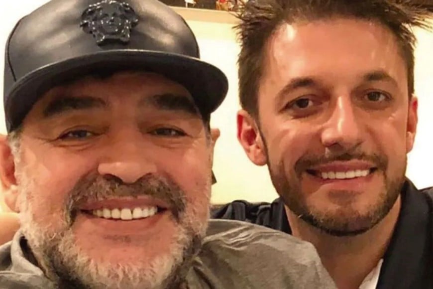 Matías Morla y Diego Maradona.