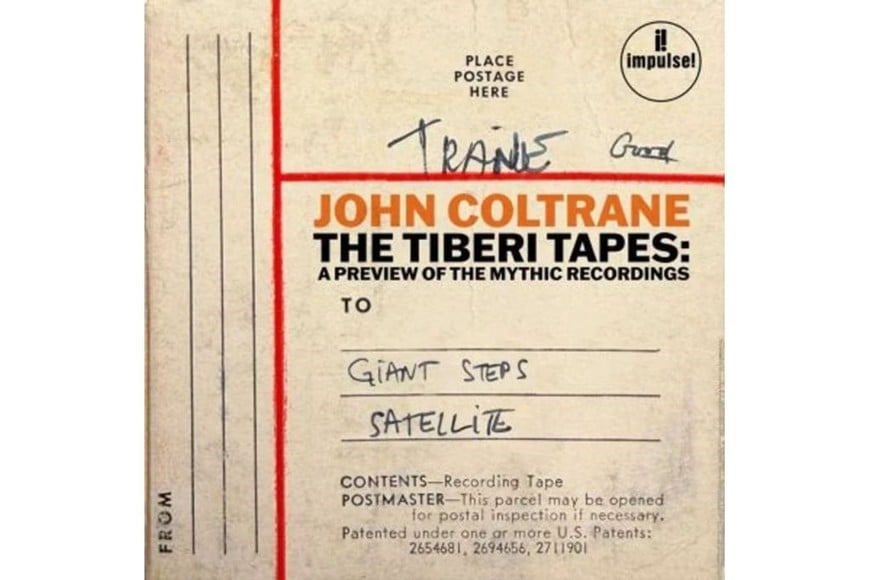 Portada de “The Tiberi Tapes: A Preview of the Mythical Recordings”, adelanto en vinilo de la colección de cintas caseras de John Coltrane grabadas por Frank Tiberi