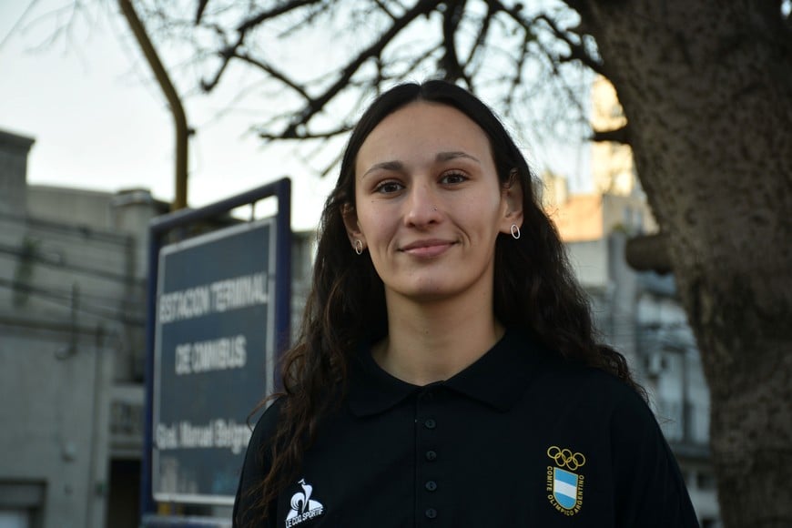 Una verdadera figura del deporte esperancino, que llegó muy satisfecha de Malta