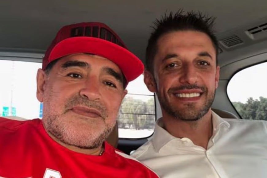 Matías Morla y Diego Maradona.