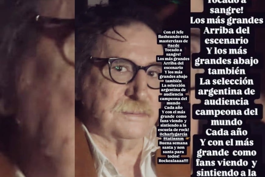 Charly Garcia y el antecedente reciente de AC/DC en River