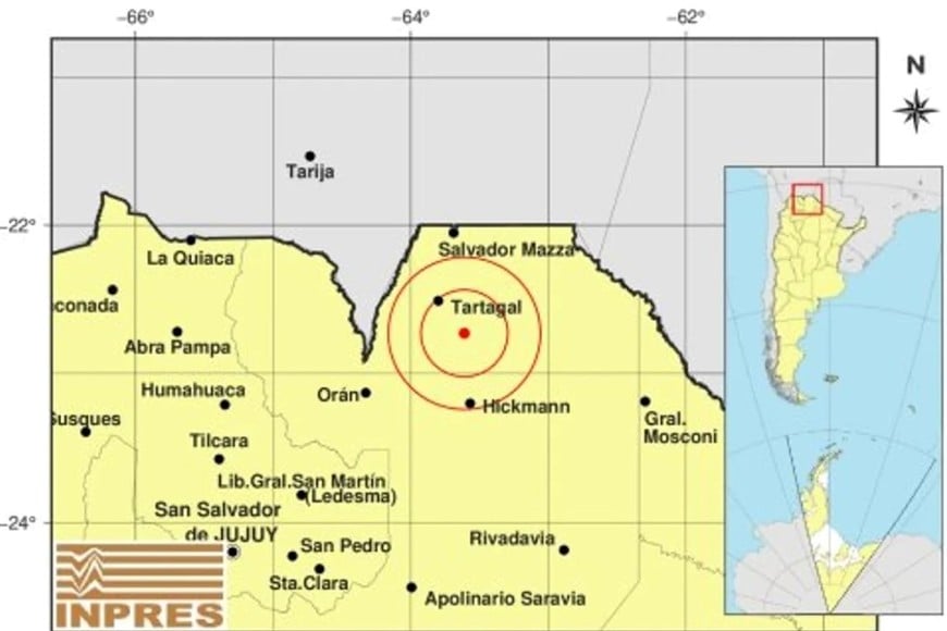 Un sismo de 4.4 de magnitud en Salta sorprendió al inicio del día.
