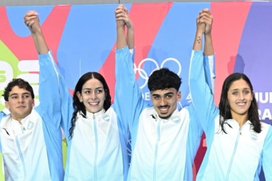 El relevo argentino mostró un rendimiento sólido. Crédito: Gentileza.