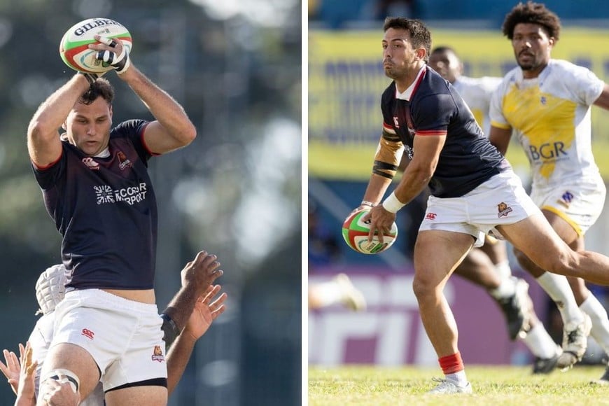 Dos del CAE consolidados: Felipe Villagrán es clave en el pack y, fundamentalmente en el line out. Bruno Heit aporta experiencia y calidad en el centro de la cancha. Foto: Caique Coufal / Gaspafotos / Super Rugby Américas