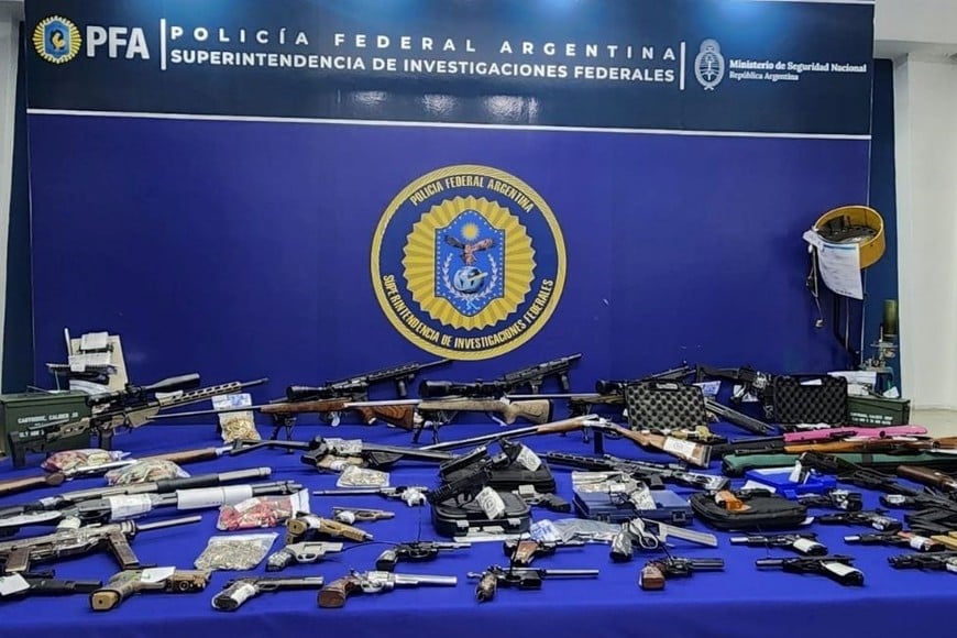 Desbaratan red internacional de tráfico de armas. Foto: Gentileza