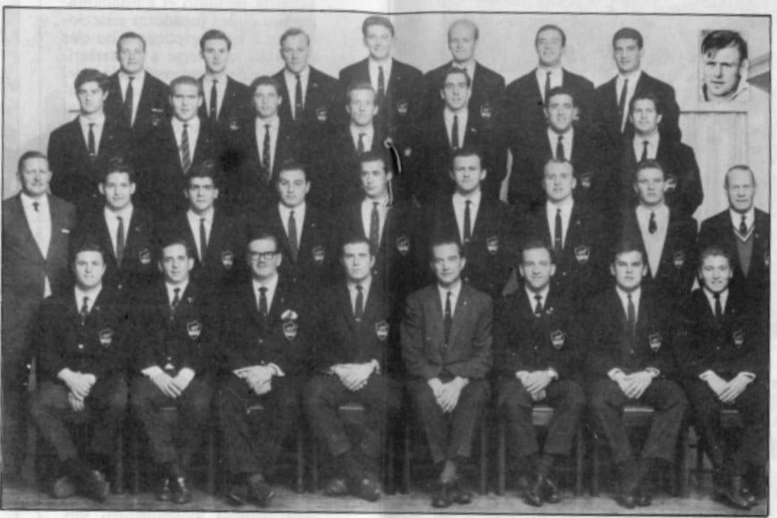 El equipo de Los Pumas que viajó a la gira inolvidable por Sudáfrica en 1965