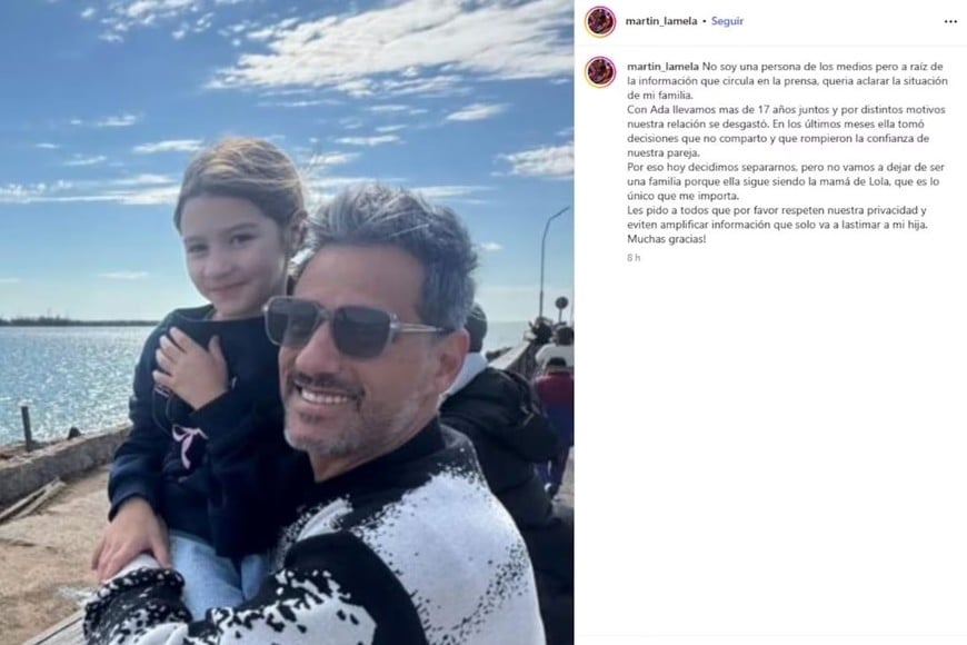 El comunicado de Lamela en redes sociales.