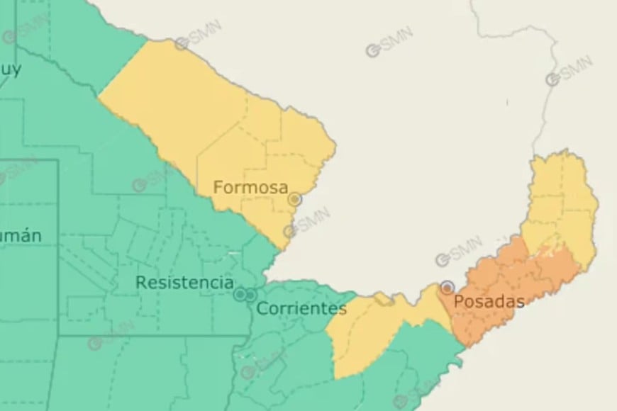 Advierten por lluvias intensas, posible caída de granizo y ráfagas fuertes.