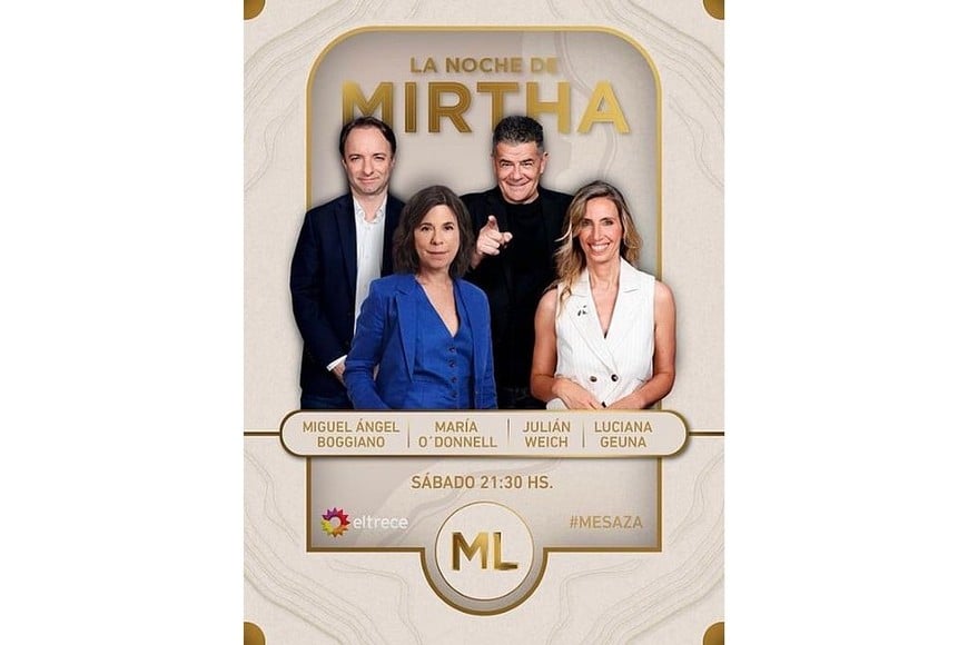 El conductor participó de la "mesaza" de Mirtha.