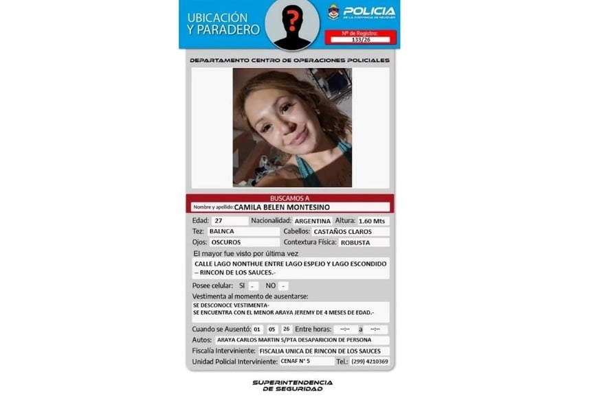 La policía desplegó rastrillajes y abrió una línea para recibir información sobre el caso