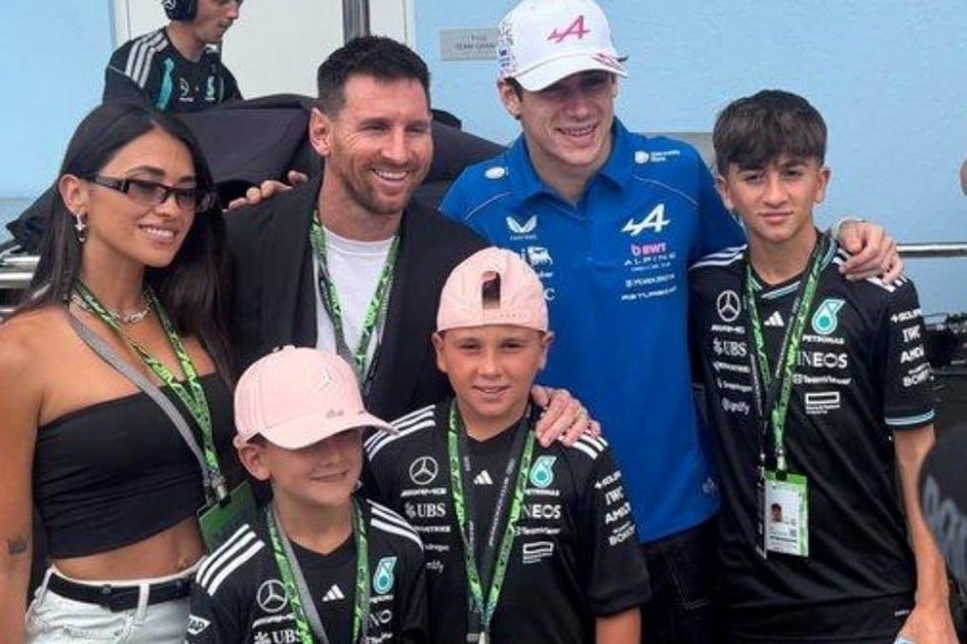 Messi dijo presente en el GP de Miami y revolucionó el paddock de la Fórmula 1.