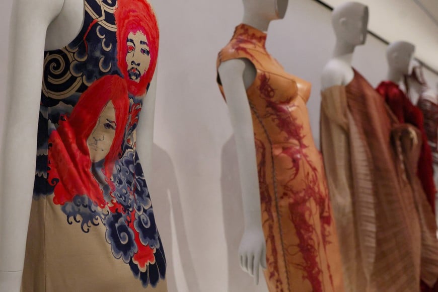 Pieces are displayed during a press preview of The Costume Institute's exhibition themed "Costume Art" ahead of the "Met Gala" at The Metropolitan Museum of Art in New York City, U.S., May 4, 2026. REUTERS/Shannon Stapleton