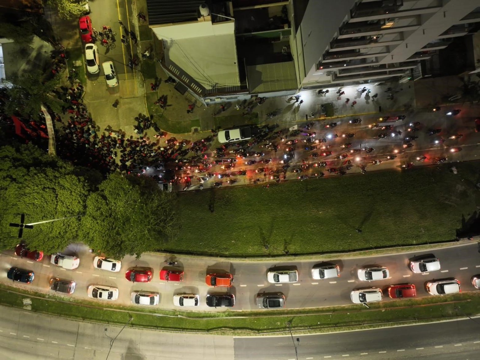 Los festejos de Colón desde el drone de El Litoral.