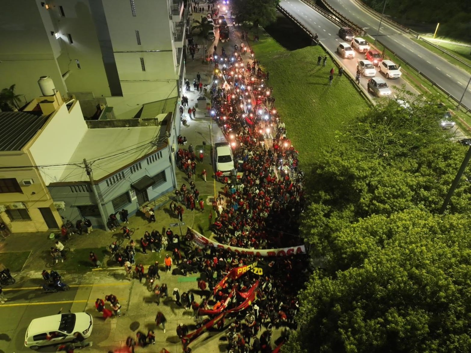 Los festejos de Colón desde el drone de El Litoral.