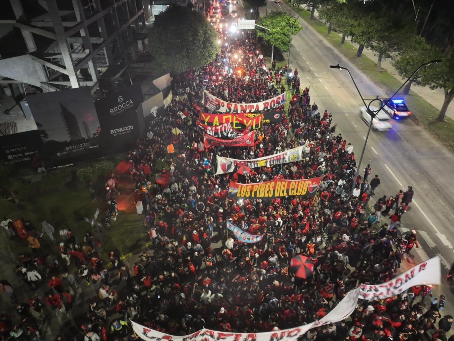 Los festejos de Colón desde el drone de El Litoral.