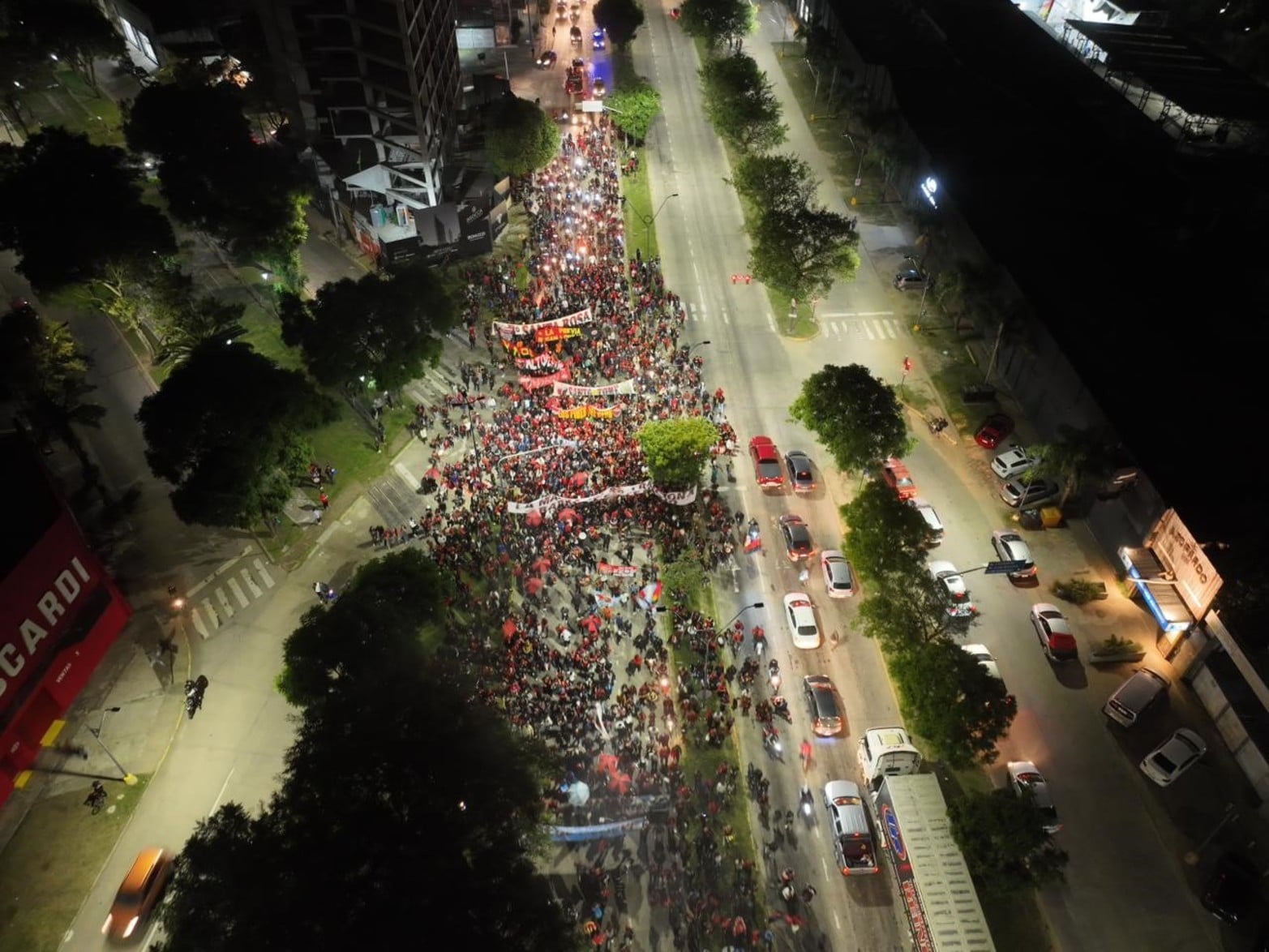 Los festejos de Colón desde el drone de El Litoral.