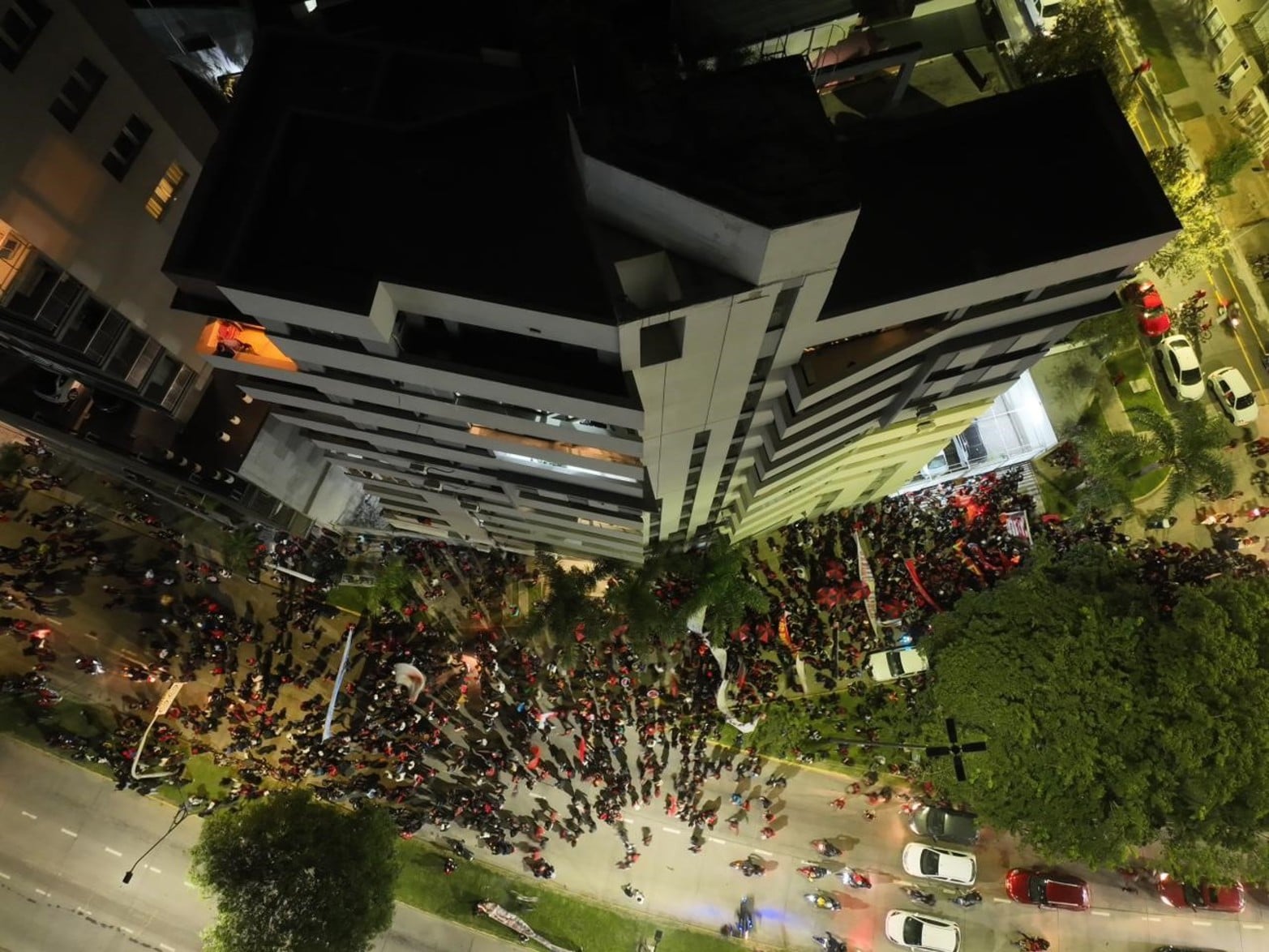 Los festejos de Colón desde el drone de El Litoral.
