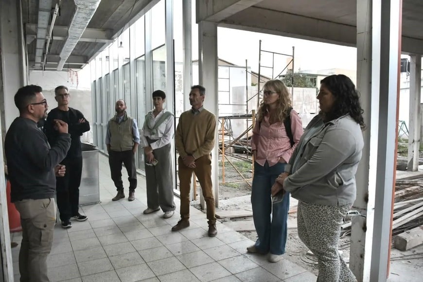 Con visitas técnicas, evalúan el progreso del hospital en construcción en Sunchales