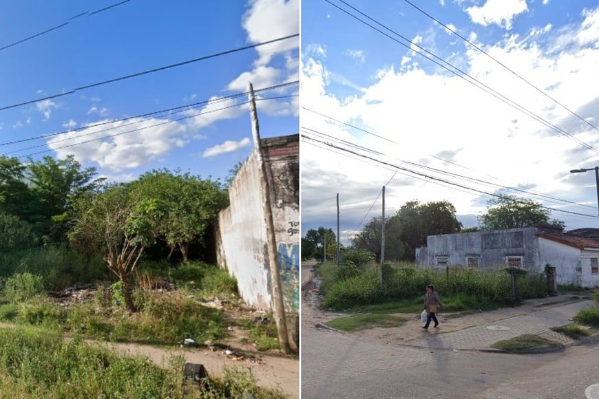 En calle Méndez y en calle Azcuénaga. Así se ven los inmuebles abandonados. Fotos: Gentileza