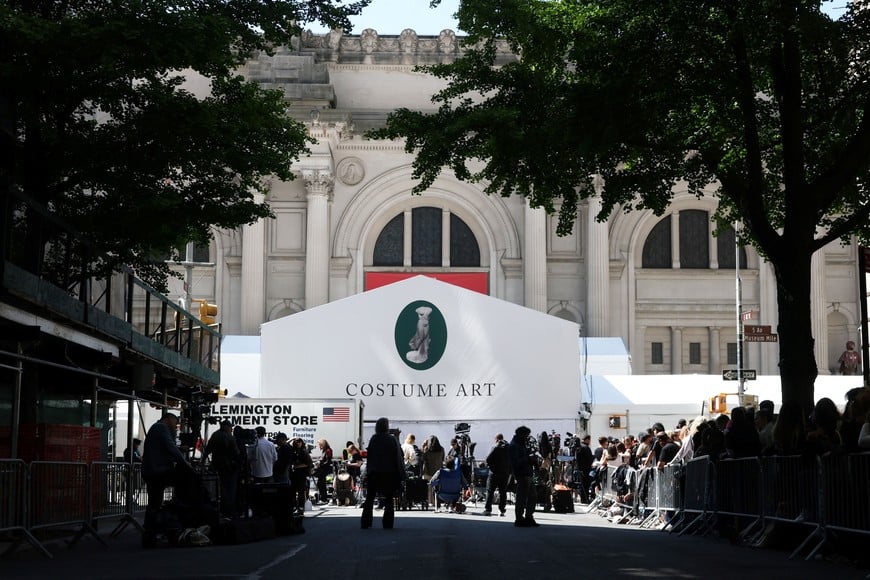 The Metropolitan Museum of Art ahead of the annual fundraising gala held for the benefit of the Metropolitan Museum of Art's Costume Institute with this year's theme 'Costume Art' in New York City, New York, U.S., May 4, 2026. REUTERS/Brendan Mcdermid
