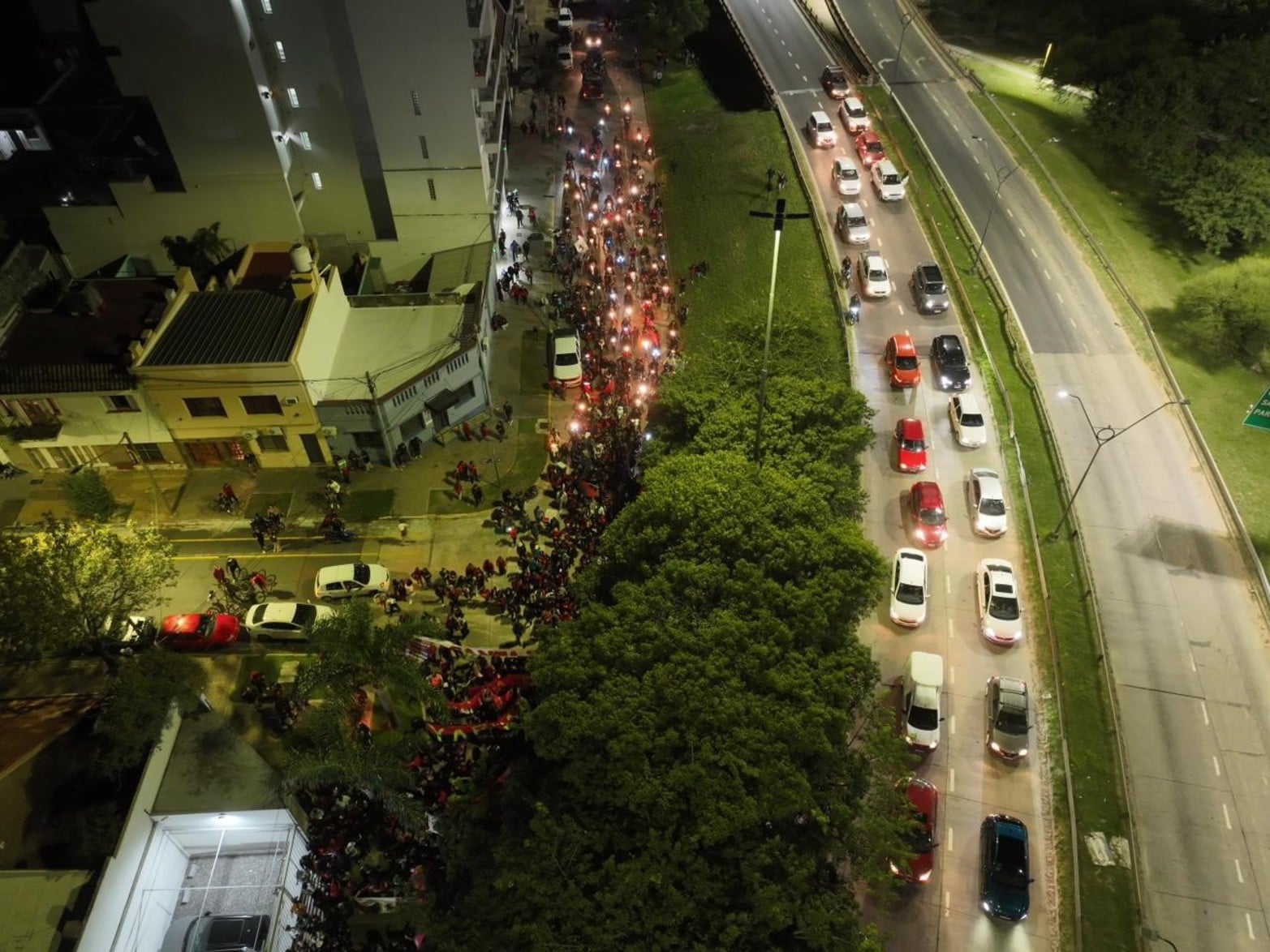 Los festejos de Colón desde el drone de El Litoral.