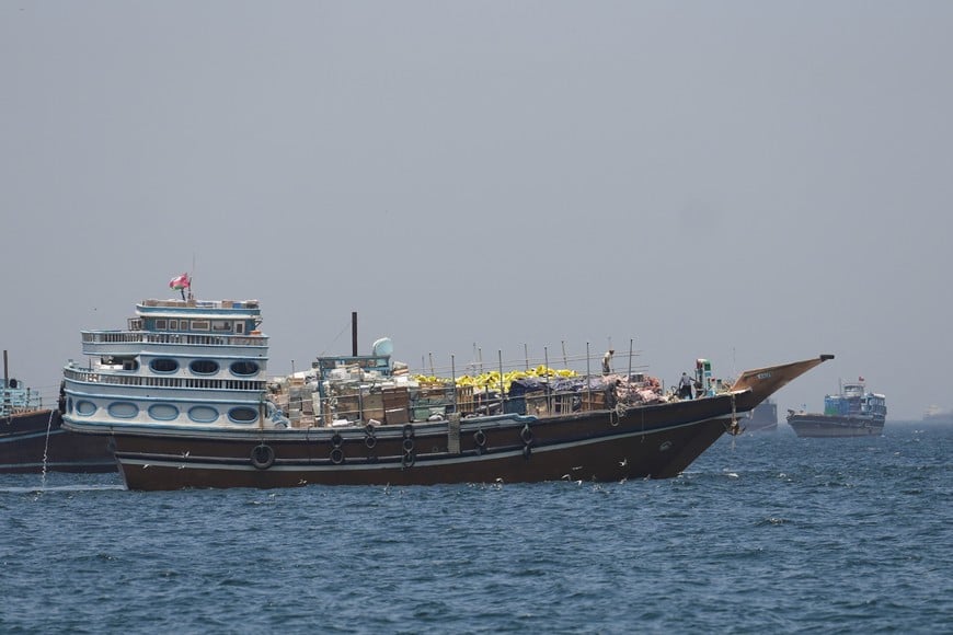 Ships and boats in the Strait of Hormuz, Musandam, Oman, May 4, 2026. REUTERS/Stringer
