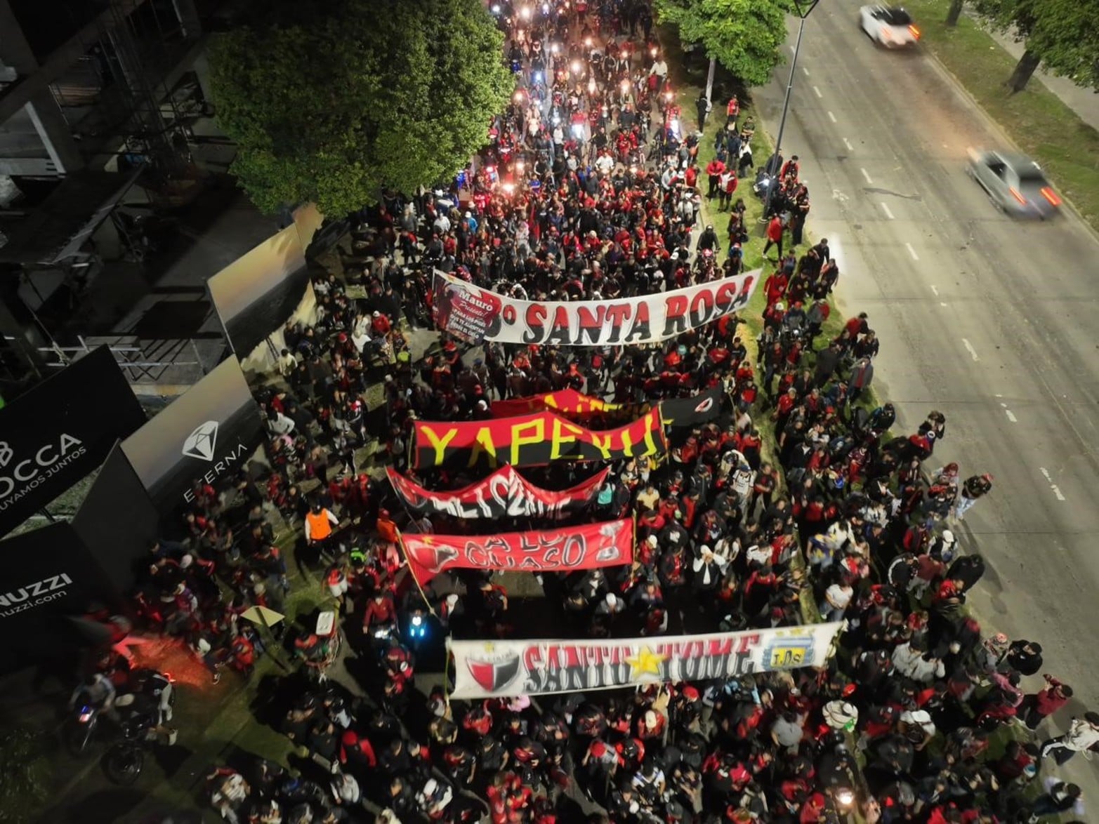 Los festejos de Colón desde el drone de El Litoral.