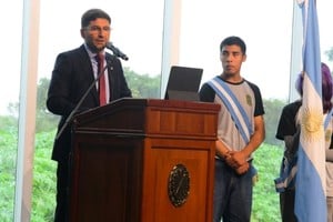 Pullaro llamó a formar ciudadanos comprometidos con los derechos colectivos. Foto: Guillermo Di Salvatore