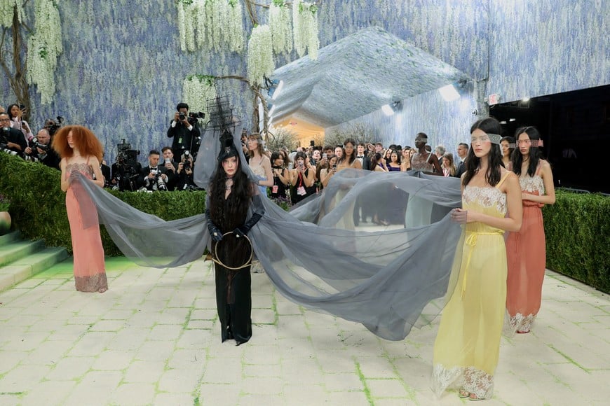 Madonna poses during the Met Gala, an annual fundraising gala held for the benefit of the Metropolitan Museum of Art's Costume Institute with this year's theme 'Costume Art' in New York City, New York, U.S., May 4, 2026. REUTERS/Daniel Cole     TPX IMAGES OF THE DAY