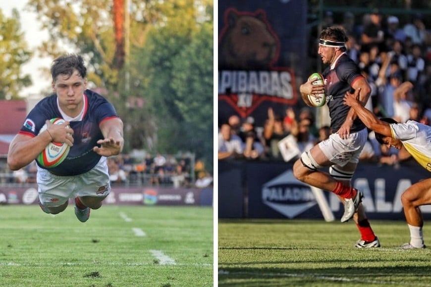 Lautaro Cipriani y Lucas Bur. Dos que "la rompieron" el viernes pasado ente la franquicia con base en Buenos Aires. Foto: Matías Pintos.