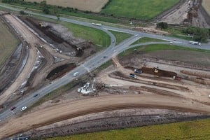 La Dirección Provincial de Vialidad avanza con las obras a lo largo de la bota. Crédito: DPV