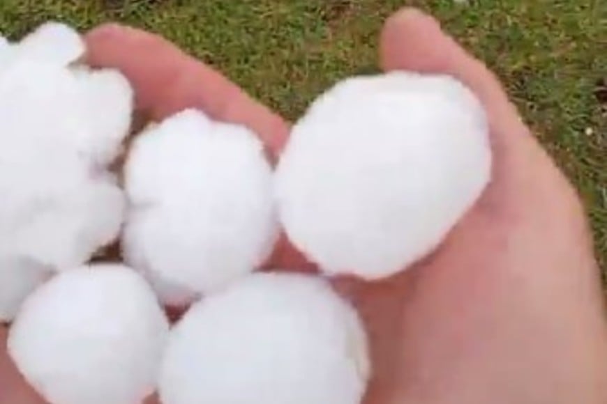 Granizo en el AMBA.
