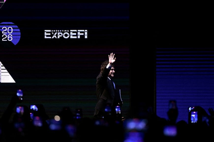 Argentina's President Javier Milei arrives at a business event, in Buenos Aires, Argentina,April 29, 2026. REUTERS/Pedro Lazaro Fernandez