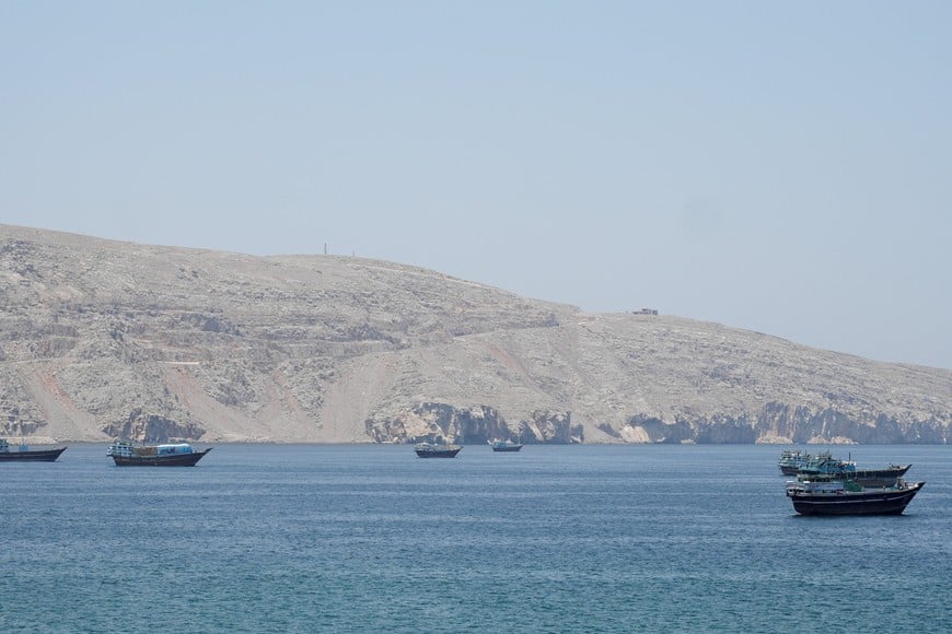 Vessels in the Strait of Hormuz, Musandam, Oman, May 6, 2026. REUTERS/Stringer