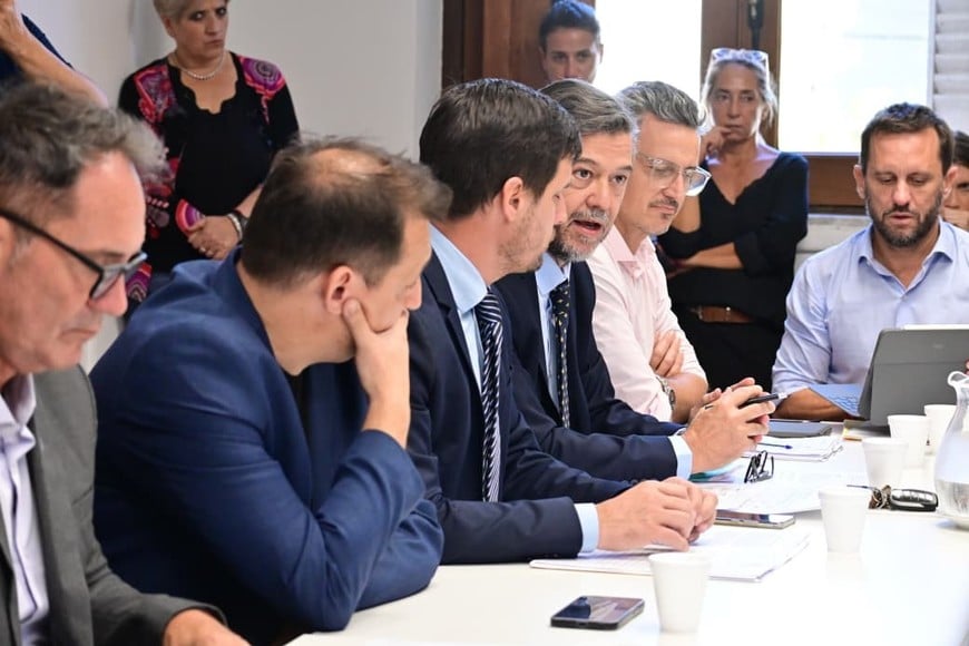 Rosúa y Cattalini encabezaron la reunión con legisladores y funcionarios de ocho municipios. Foto: Cámara de Diputados