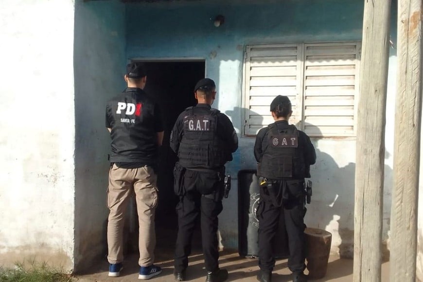 Allanamientos y detenidos por hechos de violencia en Santa Fe. Foto: Gentileza