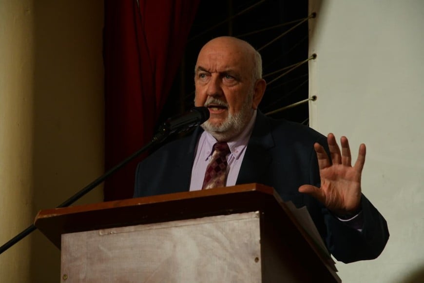 Walter Van Meegroot, del Conprodec, encabezó la apertura con un llamado a construir consensos con miras a una futura ley. Foto: Guillermo Di Salvatore