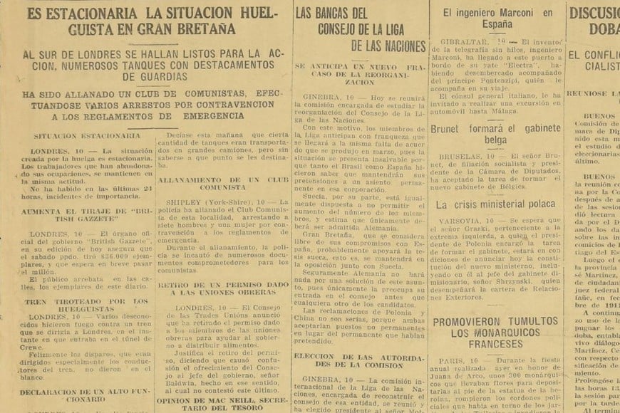 Edición del 10 de mayo de 1926 (recorte)