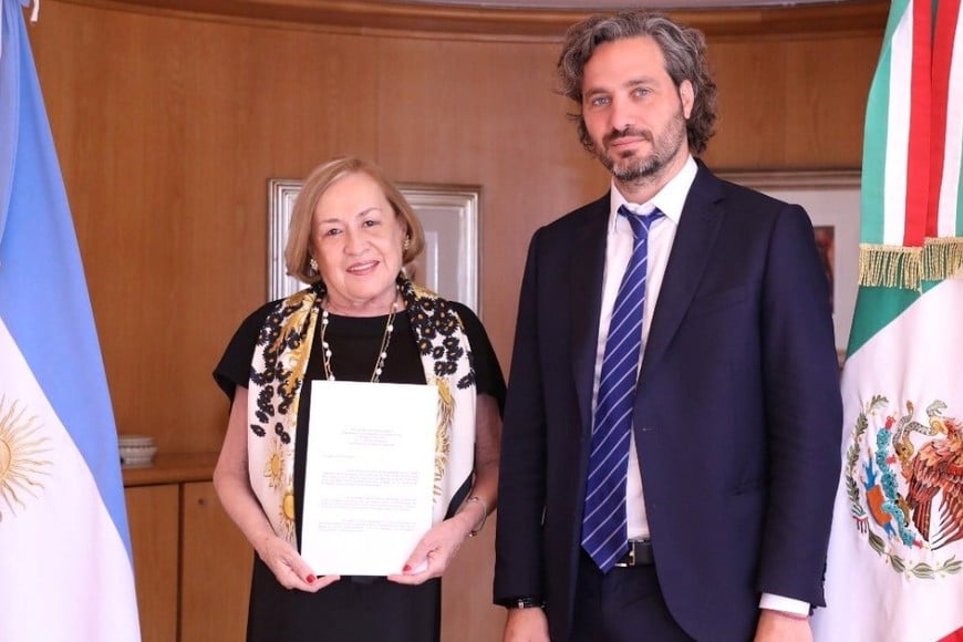 Lilia Eugenia Rossbach Suárez, embajadora de México en Argentina desde 2021, transversal a ambas gestiones. Crédito: Cancillería Argentina