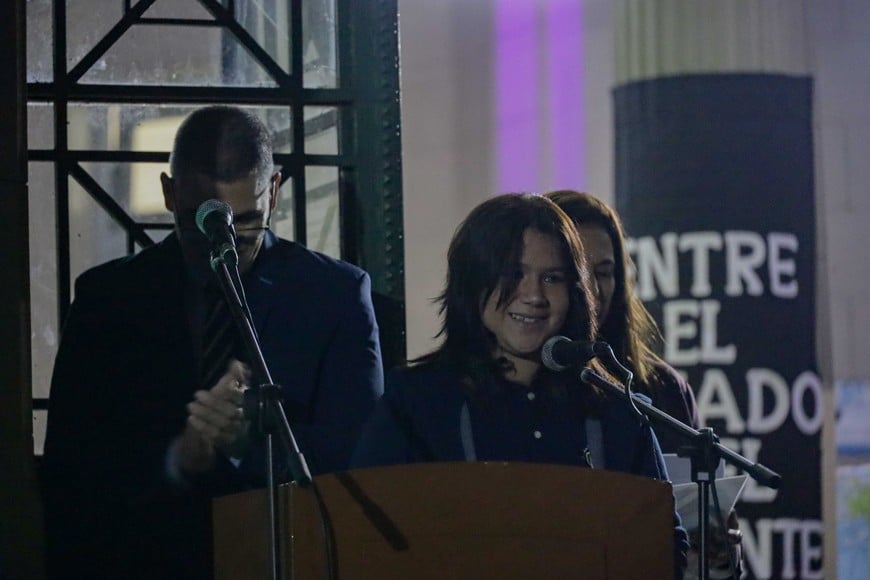 "Celebramos los 120 años de historia de esfuerzo y de sueños compartidos que hicieron de este lugar un espacio único para todos nosotros", dijo Evelyn Roldán, de tercer año, tercera división. MCSF